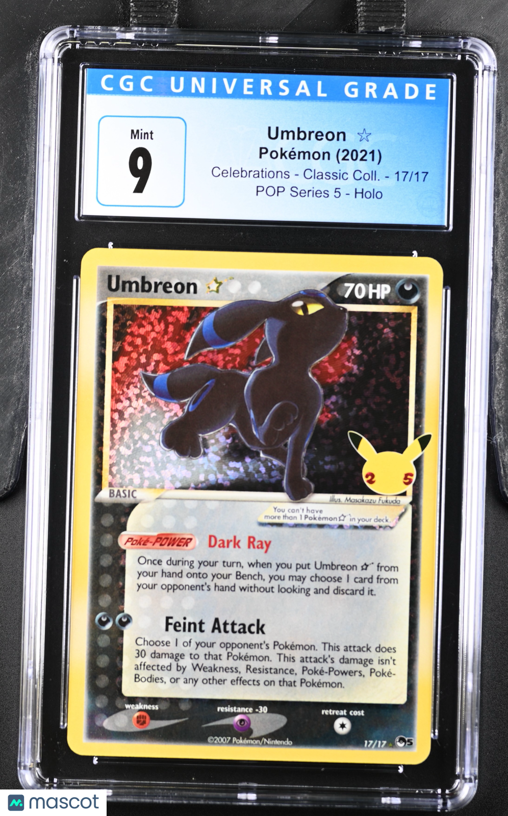 2021 Celebrations - Classic Coll. Umbreon Star CGC 9