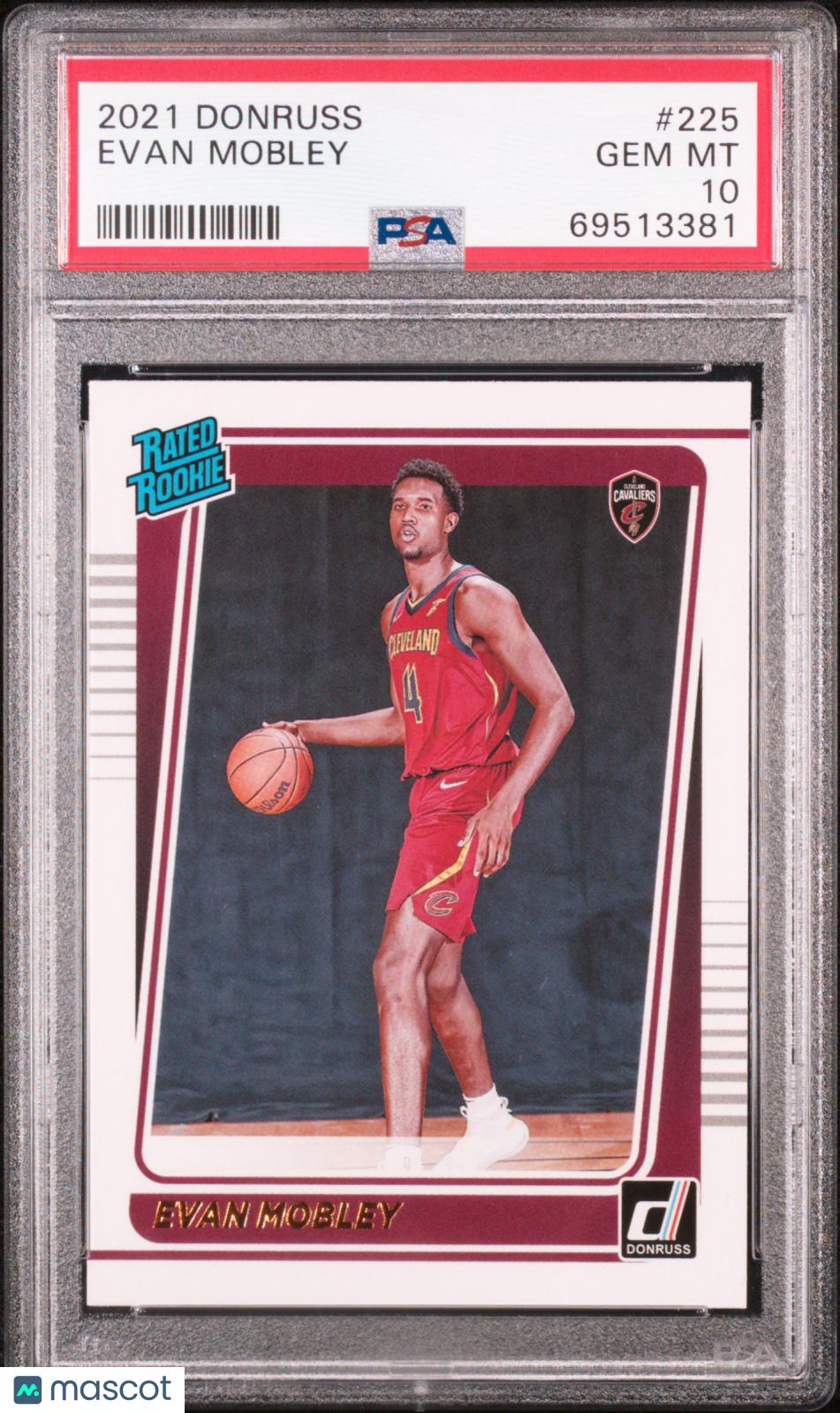 2021 Panini Donruss Evan Mobley PSA 10