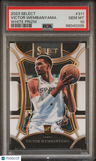 2023 Panini Select Victor Wembanyama White Prizm PSA 10
