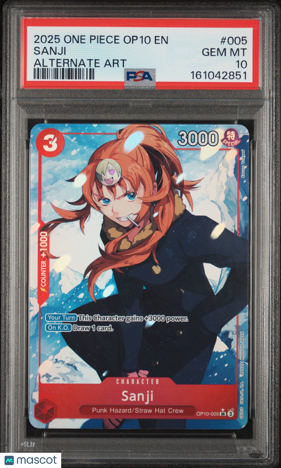 2025 One Piece Op10-Royal Blood Sanji Alternate Art PSA 10
