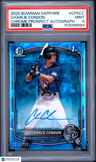 2025 Bowman Sapphire Chrome Prospects Auto Charlie Condon #/199 PSA 9