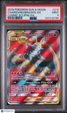 2019 Pokemon Sun & Moon Cosmic Eclipse Charizard/Braixen Gx Fa PSA 9