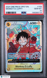 2024 One Piece Op07-500 Years In The Future Monkey D. Luffy PSA 10