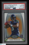 2012 Topps Platinum Russell Wilson Orange Refractor PSA 10