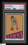 1972 Topps Pete Maravich PSA 8