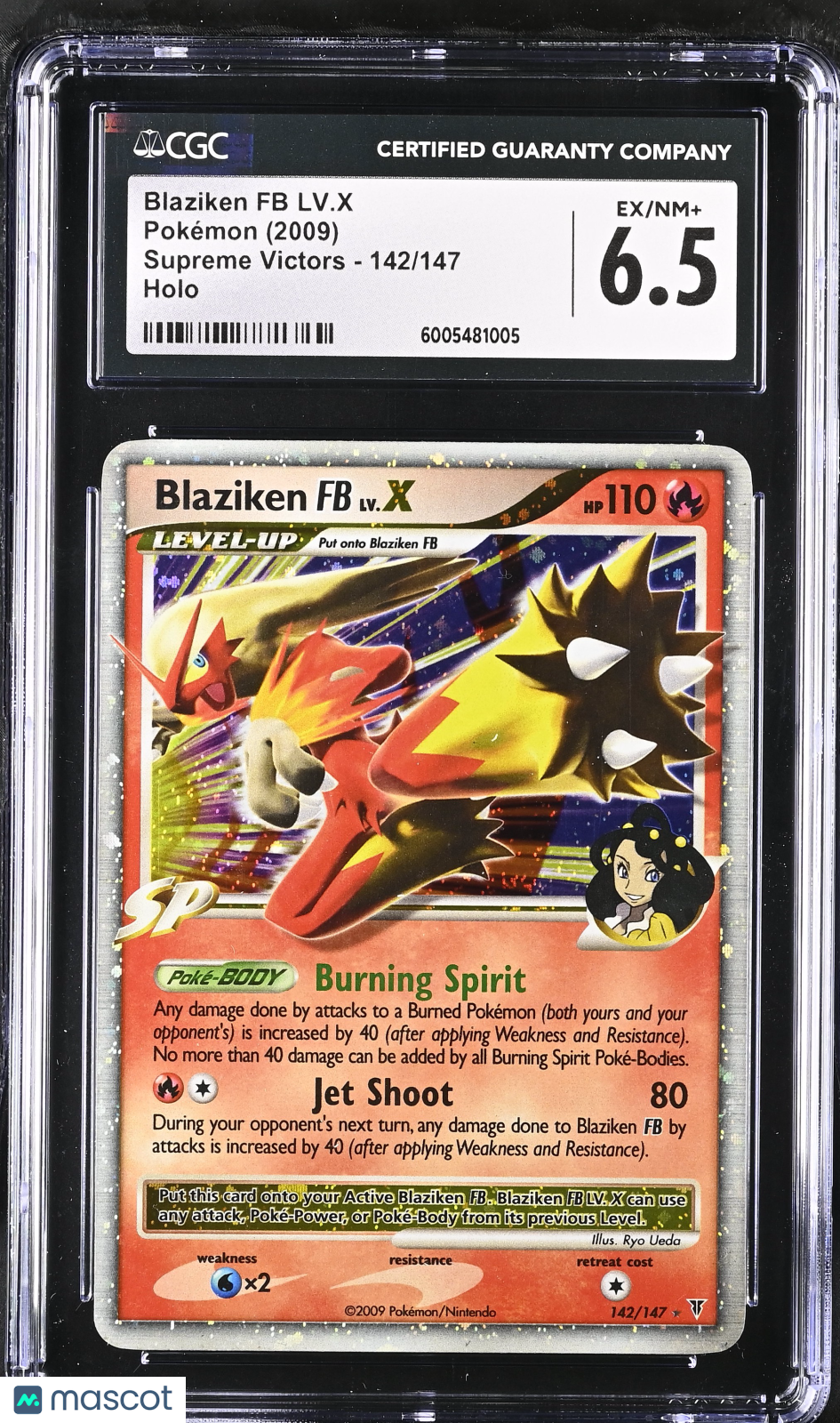 2009 Supreme Victors Blaziken FB LV.X CGC 6.5