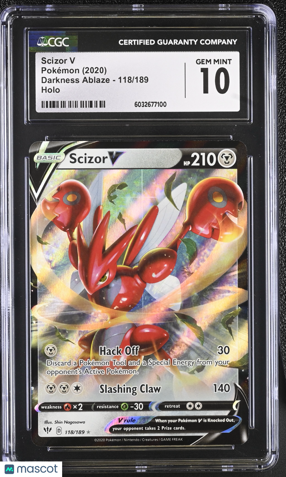 2020 Darkness Ablaze Scizor V CGC 10