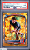 2025 Bowman Chrome Sapphire Prospects Roman Anthony Image Var-Gold PSA 9