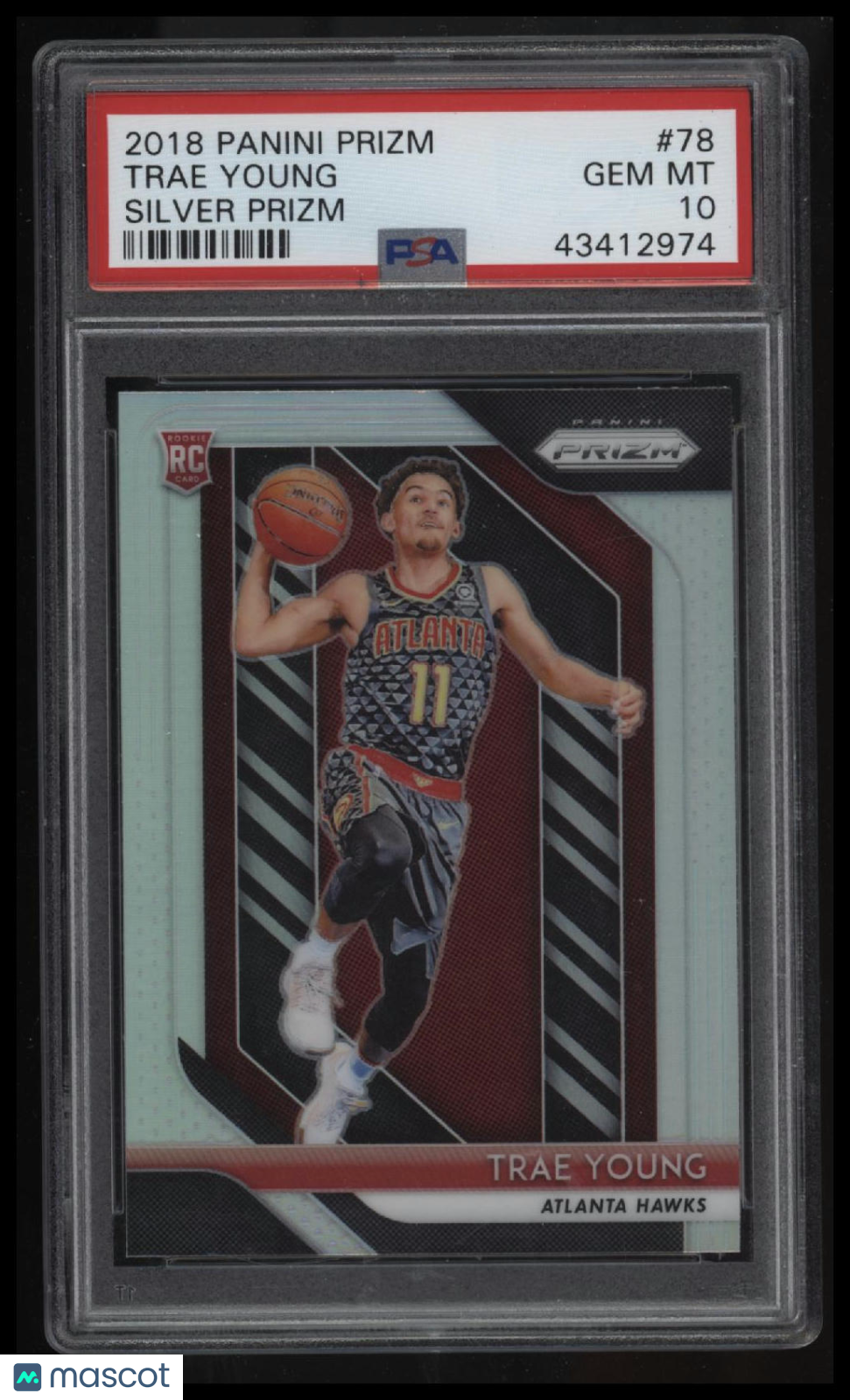 2018 Panini Prizm #78 Trae Young Silver Prizm PSA 10