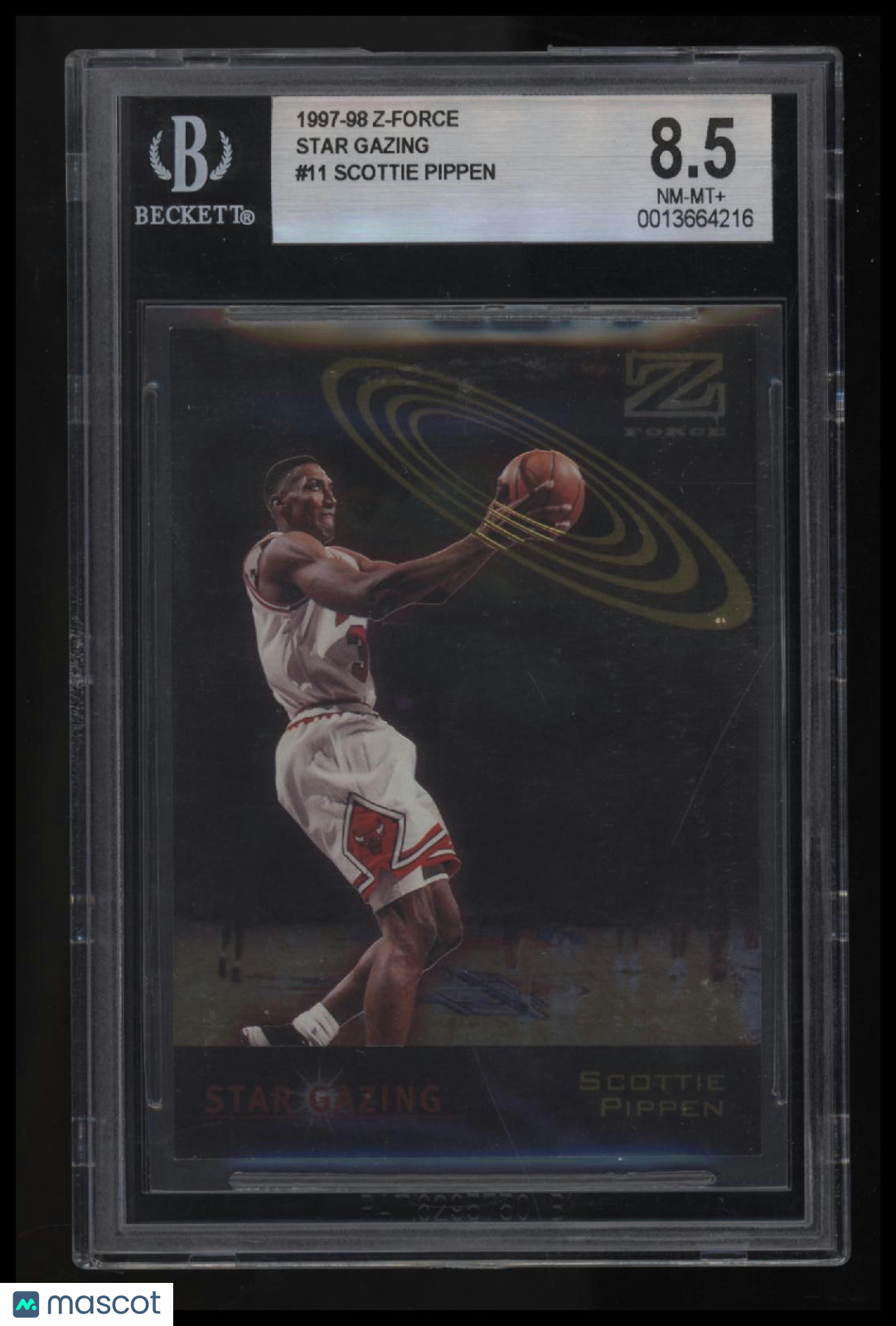 1997-98 Z-Force Star Gazing Scottie Pippen BGS 8.5