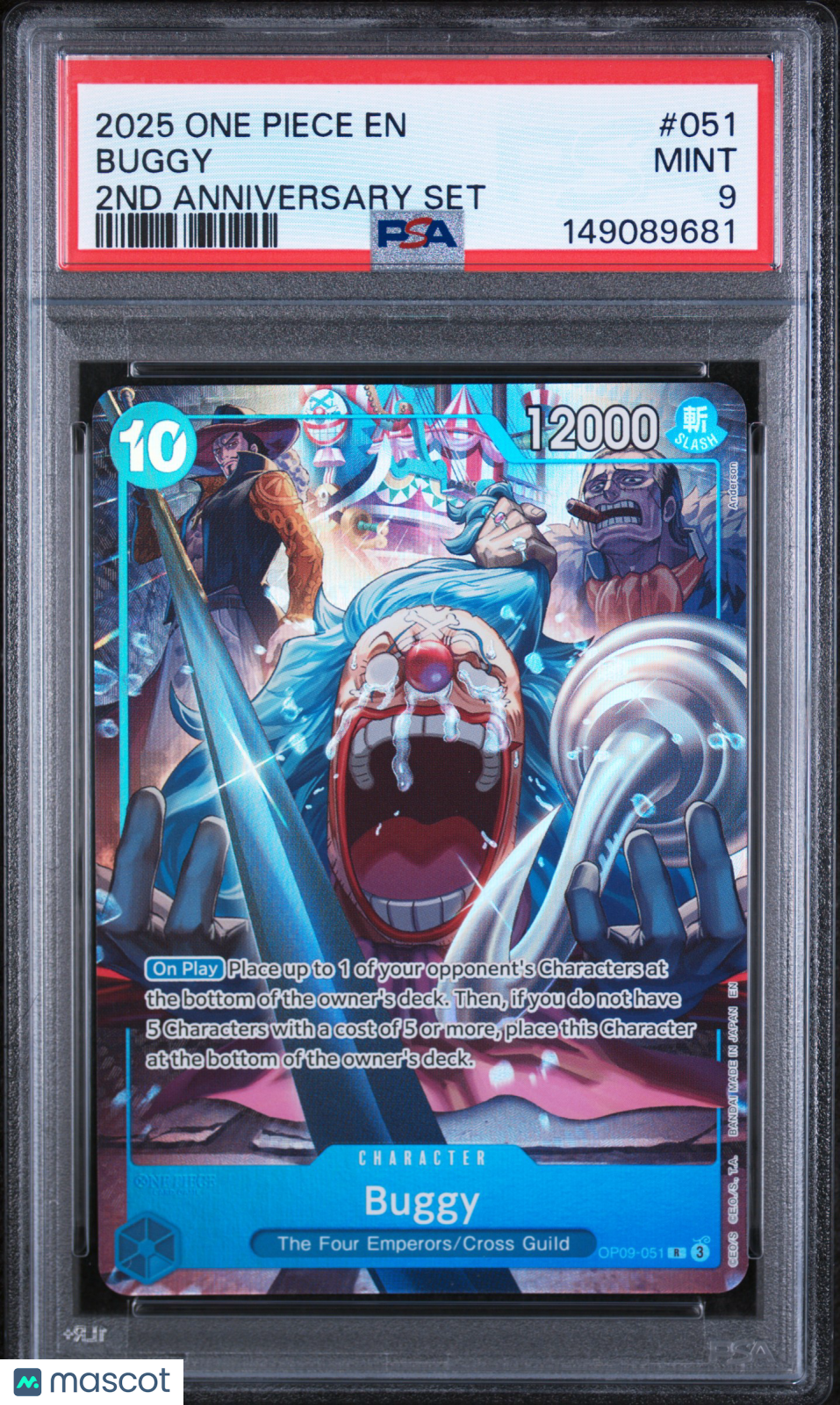 2025 One Piece English Version 2nd Anniversary Set Buggy PSA 9
