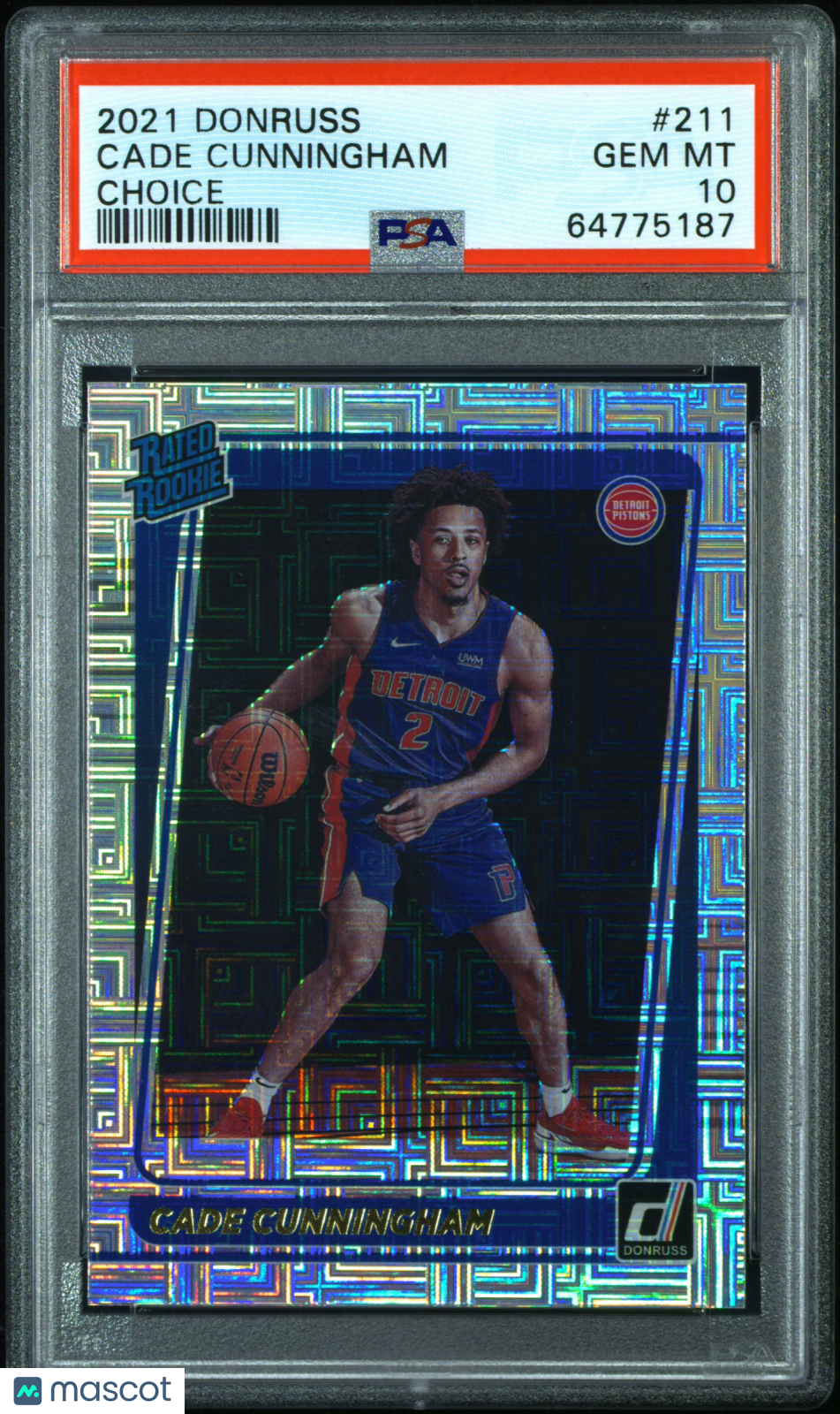 2021 Panini Donruss Cade Cunningham Choice PSA 10