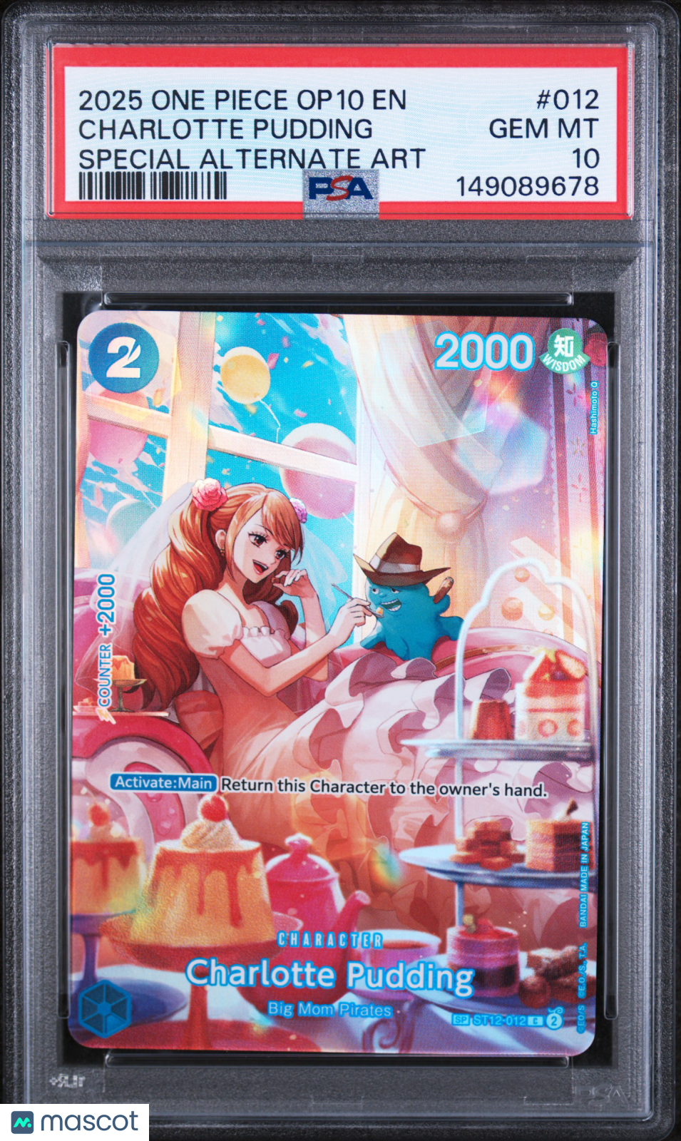 2025 One Piece Op10-Royal Blood Charlotte Pudding Special Alternate Art PSA 10