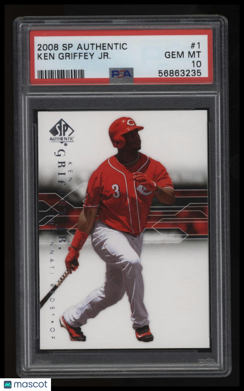 2008 Sp Authentic Ken Griffey Jr. PSA 10