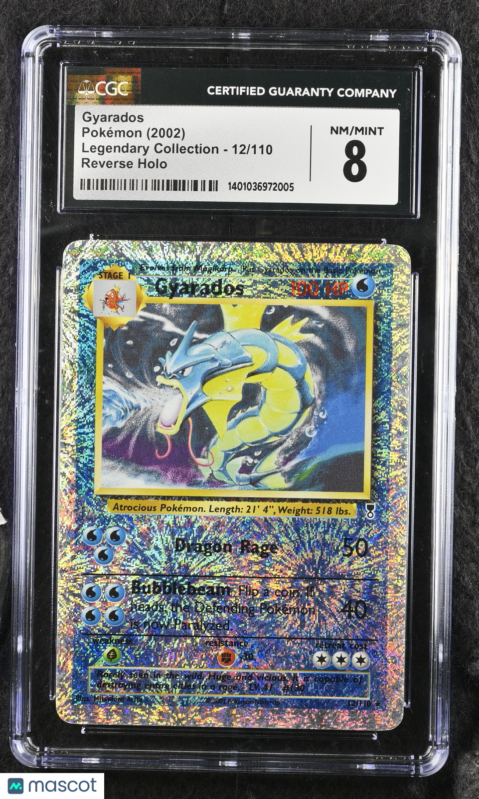 2002 Legendary Collection Gyarados CGC 8