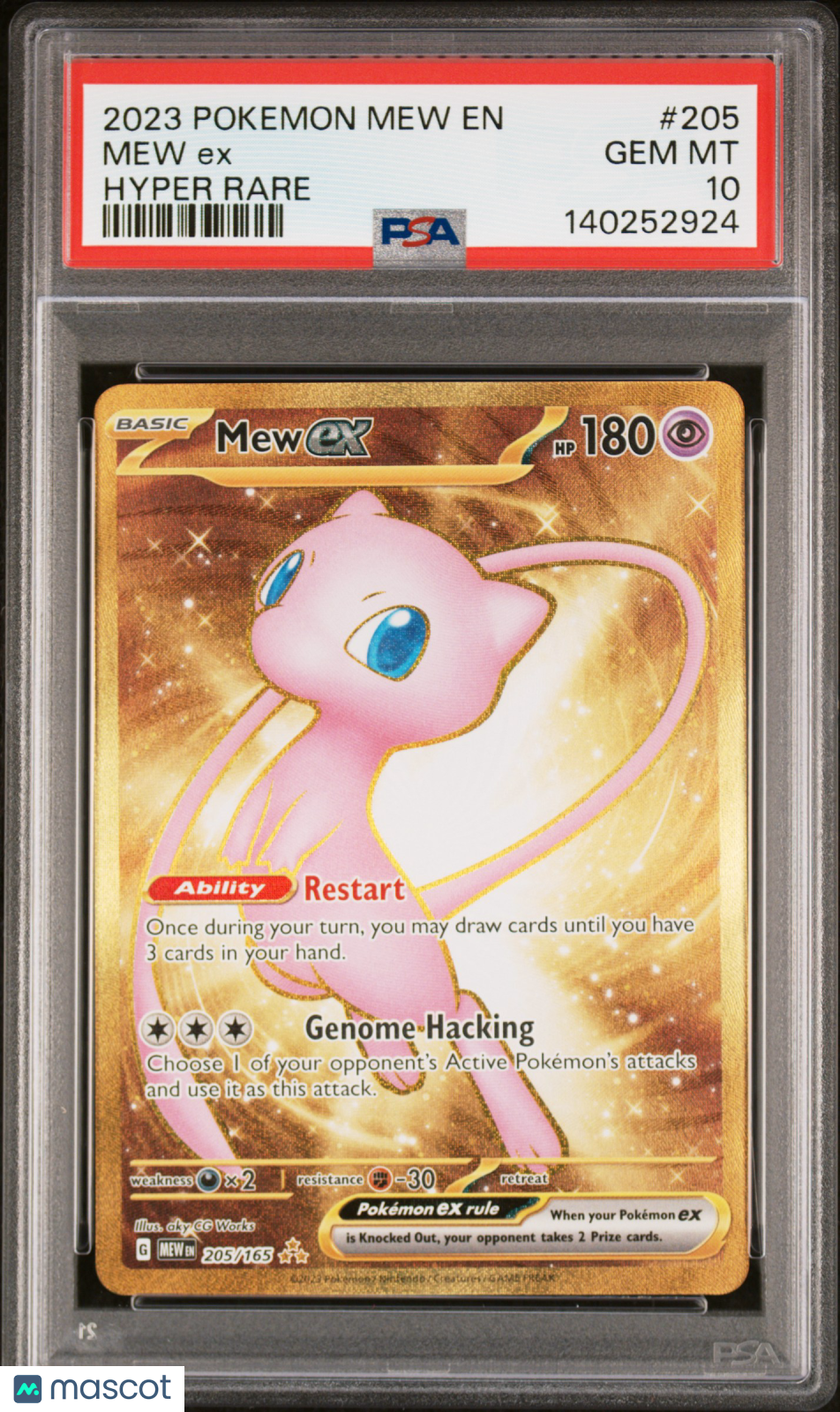2023 Pokemon Mew En-151 Mew Ex Hyper Rare PSA 10