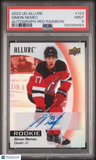 2023 Upper Deck Allure Simon Nemec Autograph-Red Rainbow PSA 9