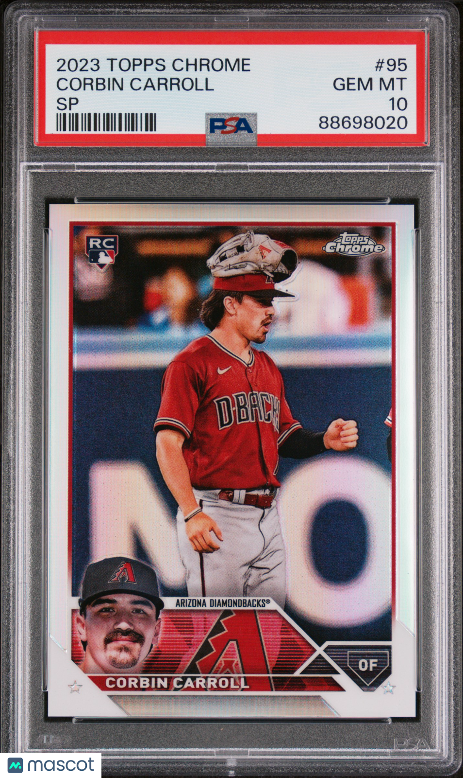 2023 Topps Chrome Corbin Carroll Sp PSA 10