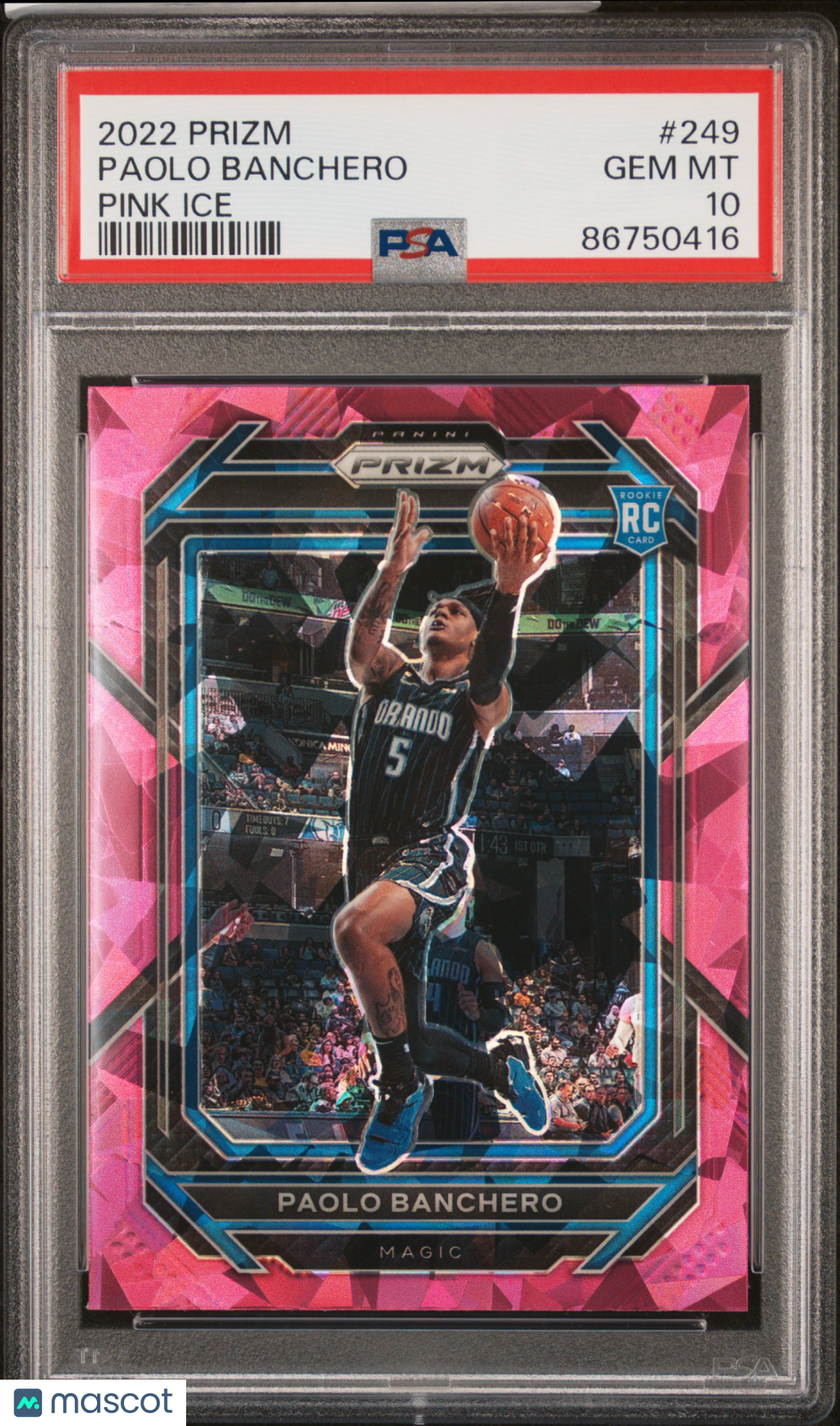 2022 Panini Prizm Paolo Banchero Pink Ice PSA 10