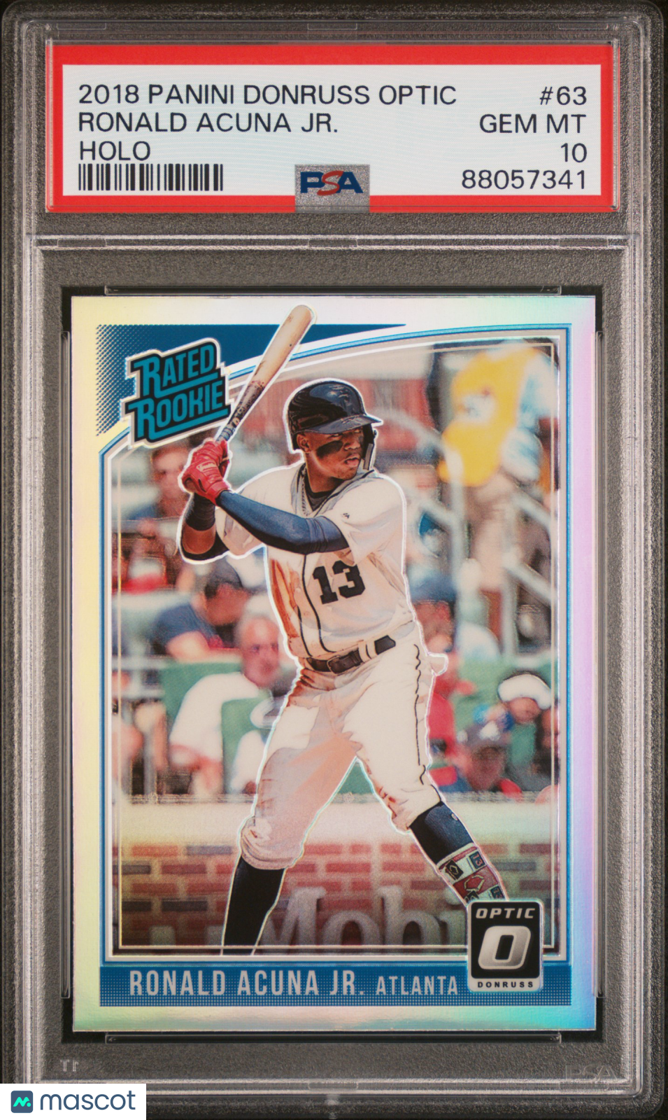 2018 Panini Donruss Optic Ronald Acuna Jr. Holo PSA 10