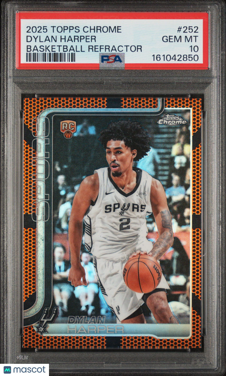 2025 Topps Chrome Dylan Harper Basketball Refractor PSA 10