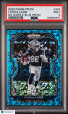 2020 Panini Prizm Ceedee Lamb No Huddle Blue Prizm PSA 9