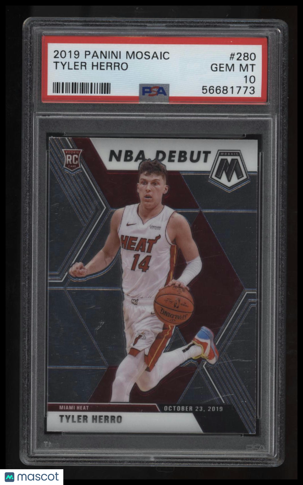 2019 Panini Mosaic Tyler Herro PSA 10