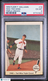 1959 Fleer Ted Williams 1942-Ted Wins Triple Crown PSA 6