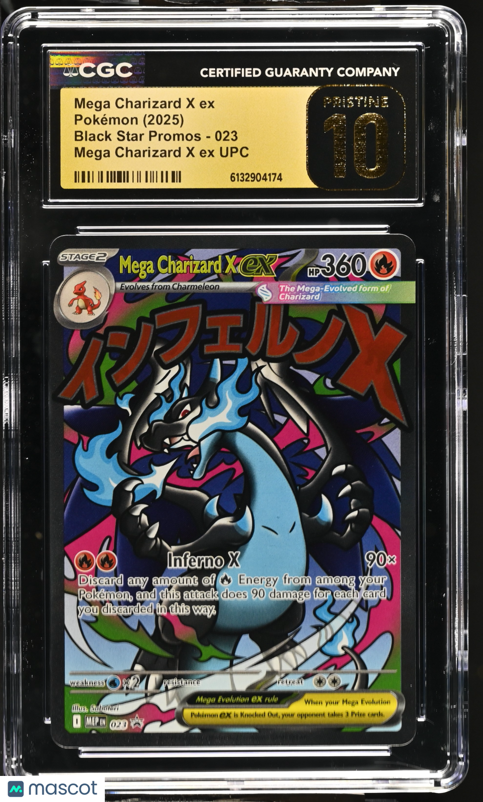 2025 Black Star Promos Mega Charizard X ex CGC Pristine 10