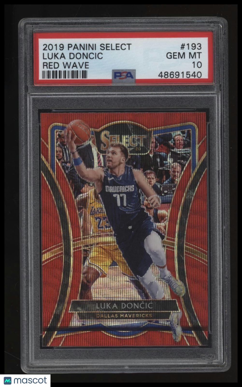 2019 Panini Select Luka Doncic Red Wave PSA 10