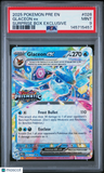 2025 Pokemon Pre En-Prismatic Evolutions Glaceon Ex Surprise Box Exclusive PSA 9