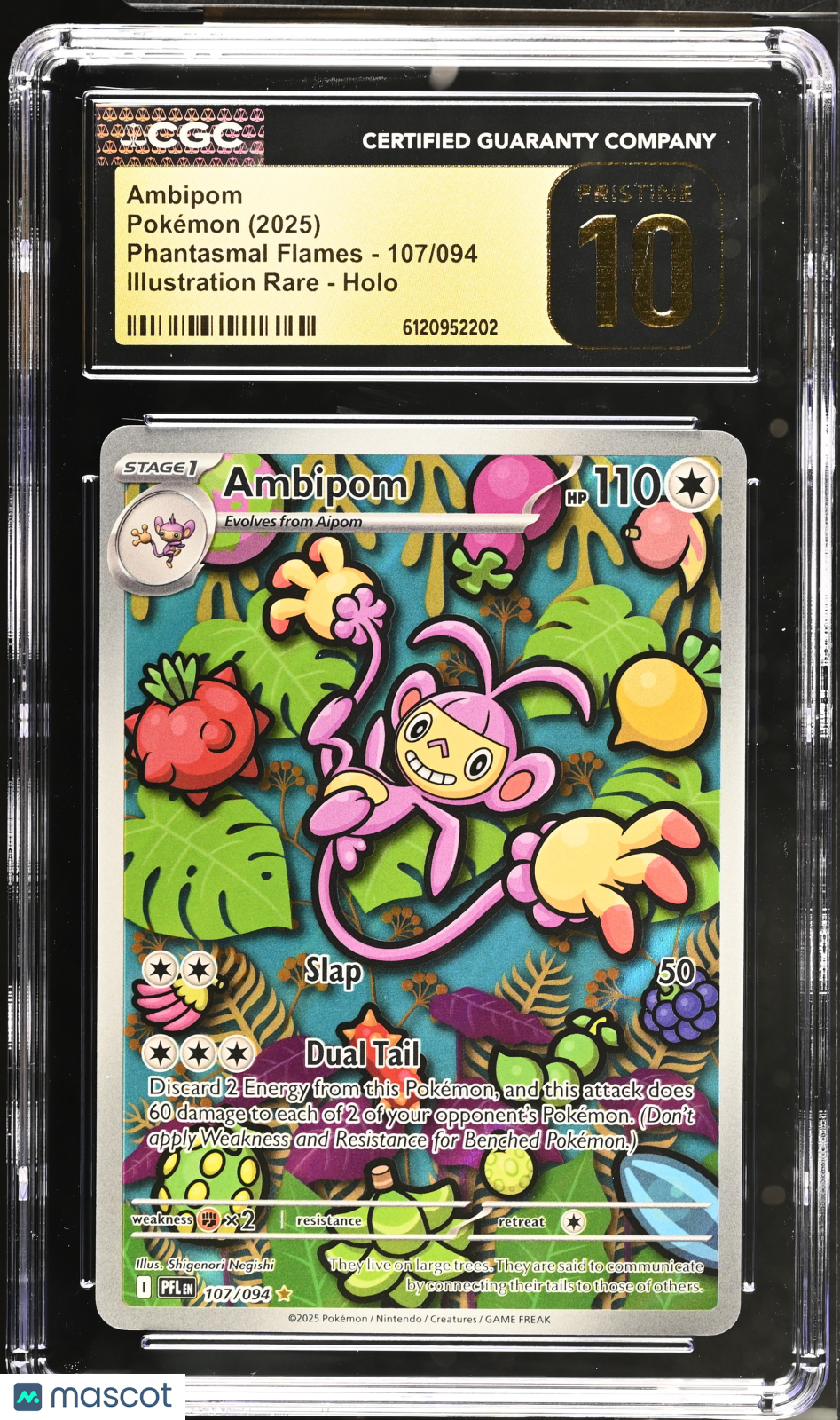 2025 Phantasmal Flames Ambipom CGC Pristine 10