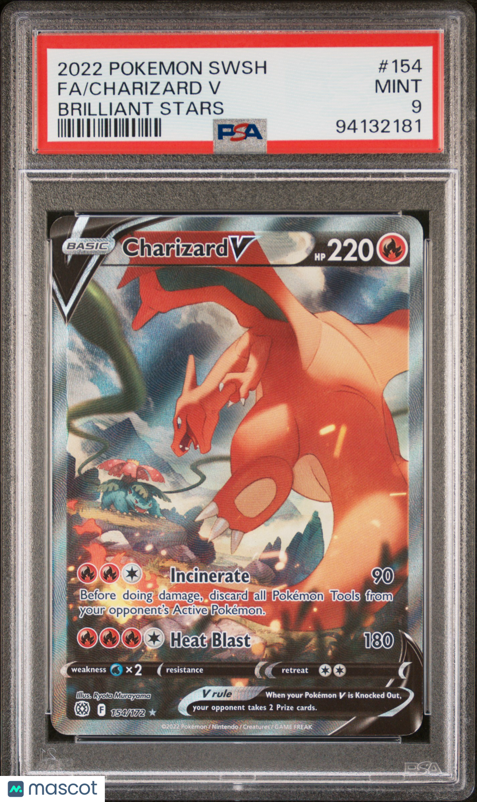 ポケモンカード FA/Charizard V 2枚セット 2022 Pokemon Sword & Shield Brilliant Stars Fa/Charizard V Brilliant S