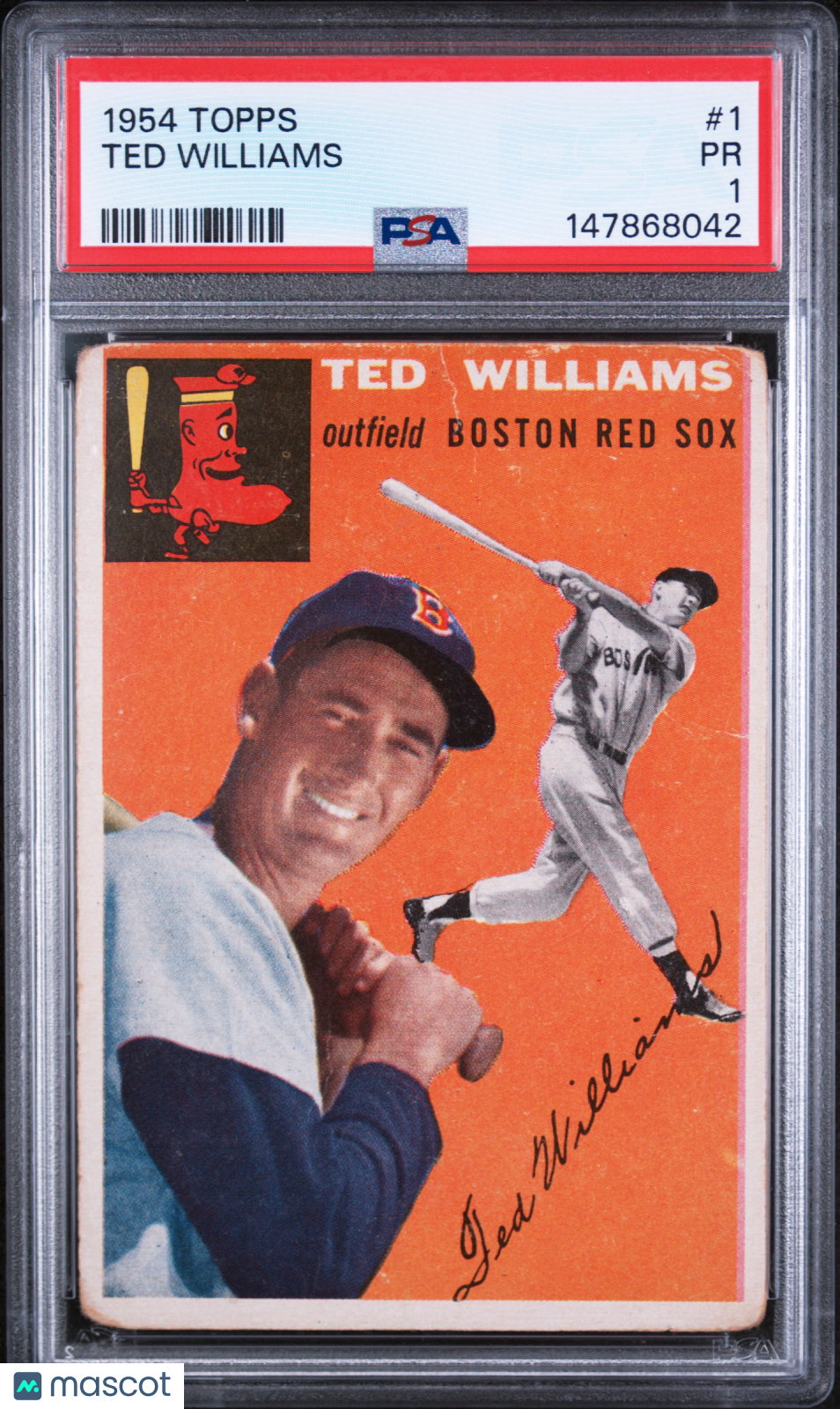 1954 Topps Ted Williams PSA 1