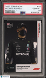 2020 Topps Now Formula 1 George Russell Formula 1 PSA 10