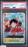 2024 One Piece Op07-500 Years In The Future Monkey D. Luffy PSA 10
