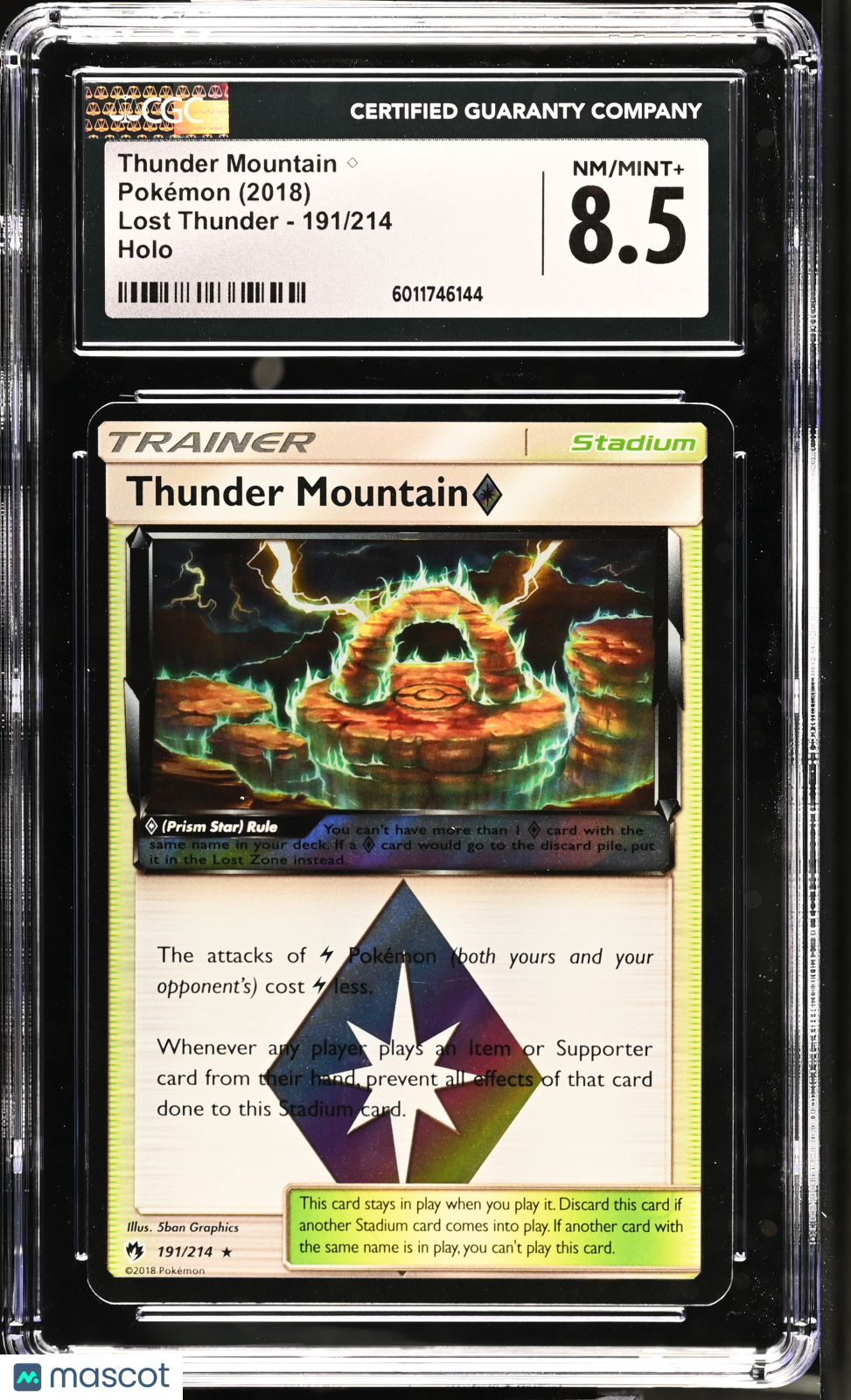 2018 Lost Thunder Thunder Mountain ◇ CGC 8.5