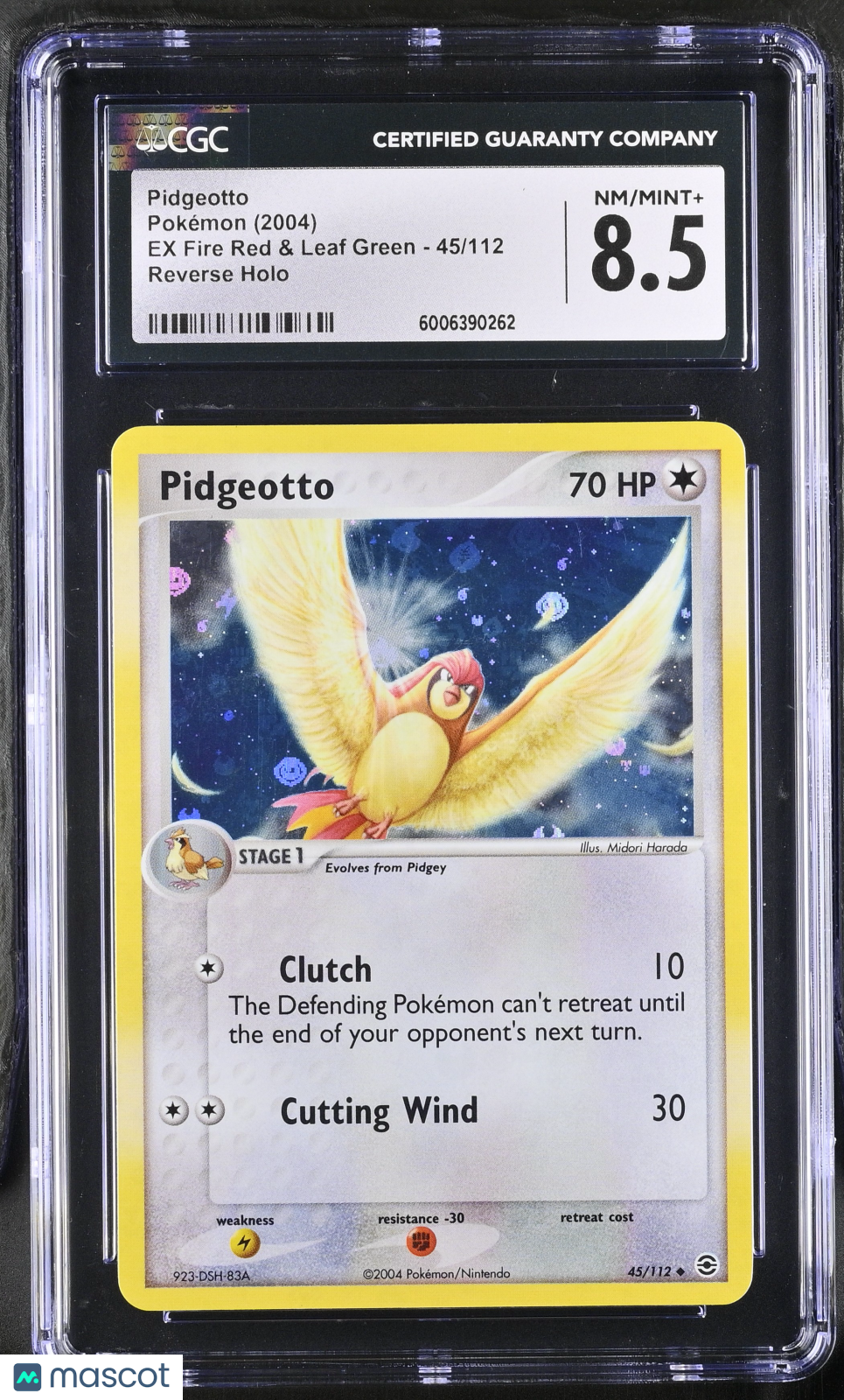 2004 EX Fire Red & Leaf Green Pidgeotto CGC 8.5
