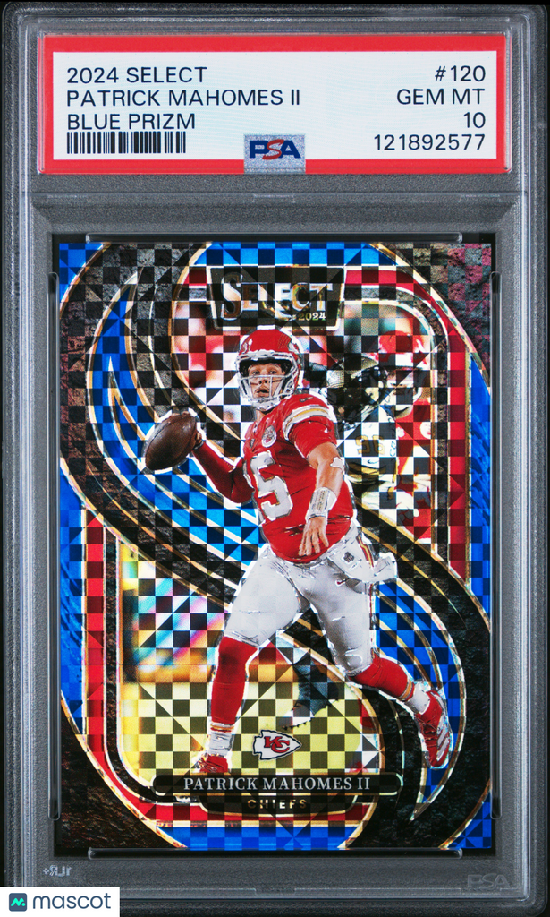 2024 Panini Select Patrick Mahomes Ii Blue Prizm PSA 10