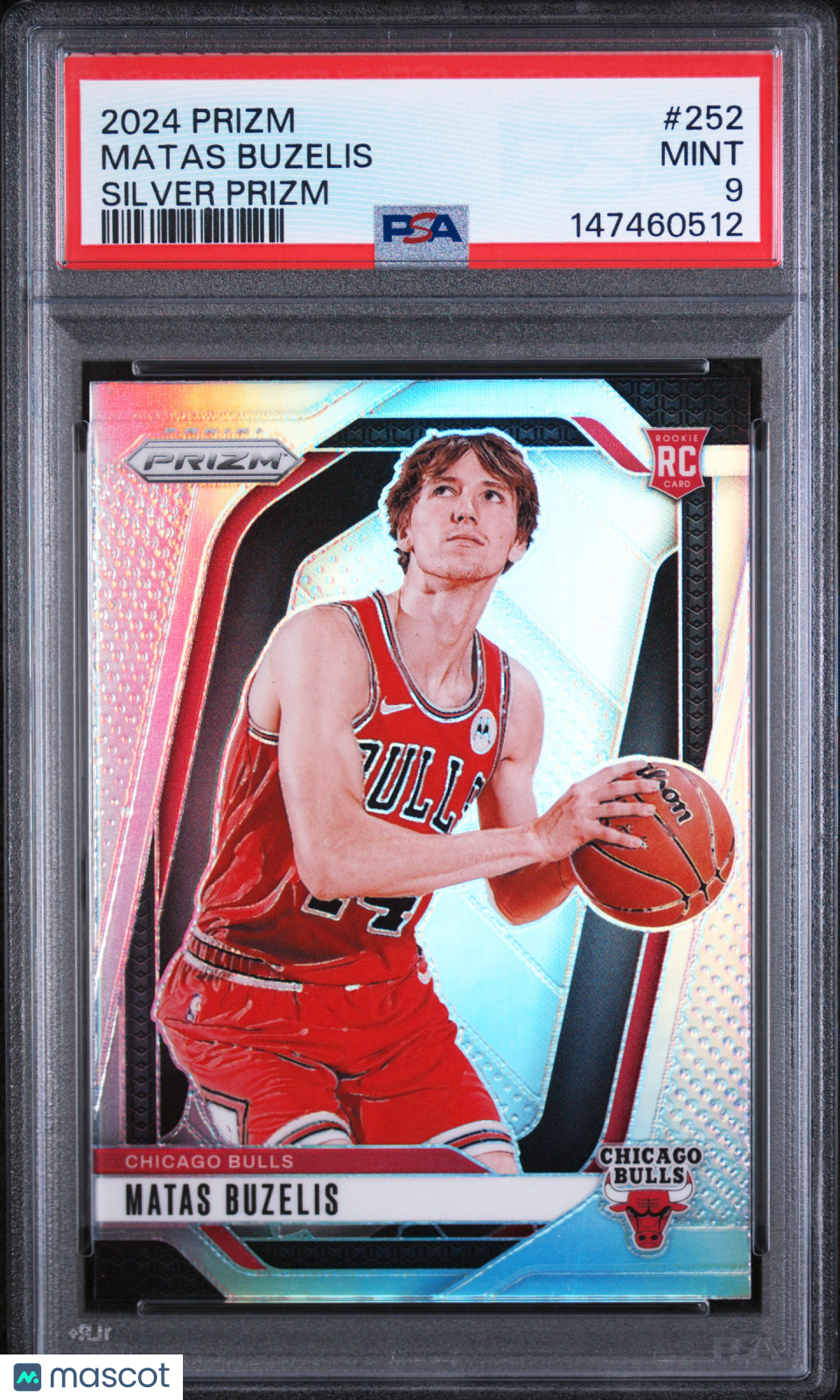 2024 Panini Prizm Matas Buzelis Silver Prizm PSA 9