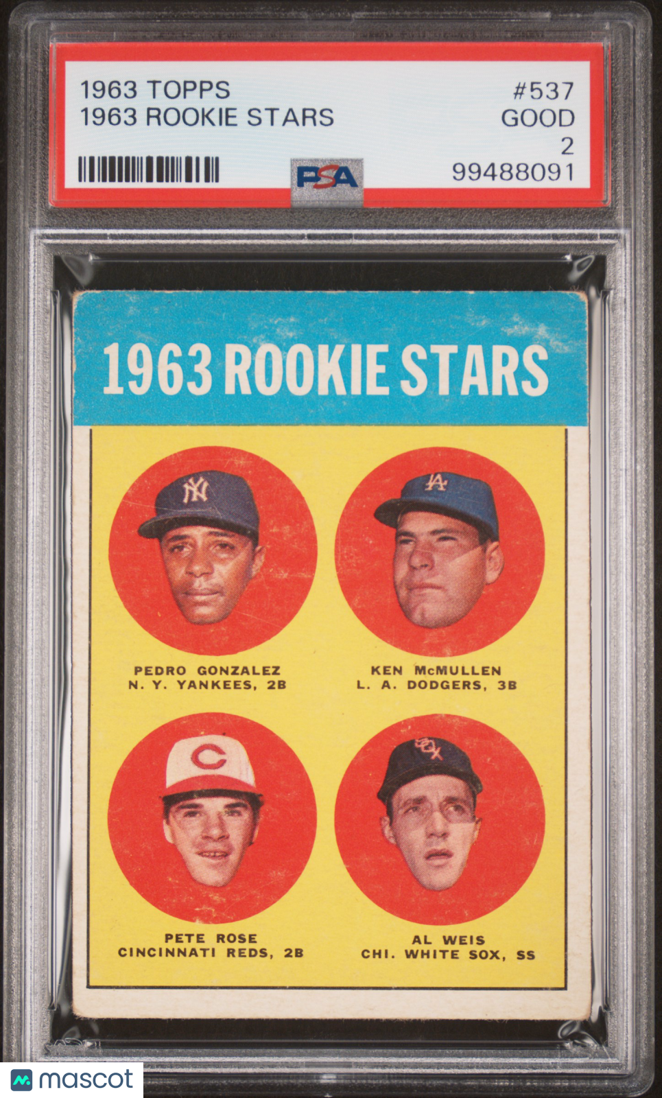 1963 Topps 1963 Rookie Stars PSA 2