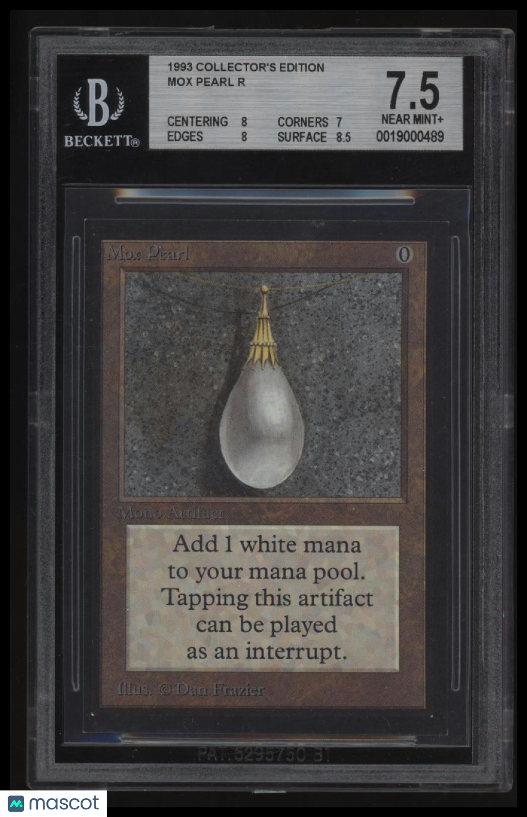 1993 Magic: The Gathering Collector's Edition Mox Pearl R BGS 7.5