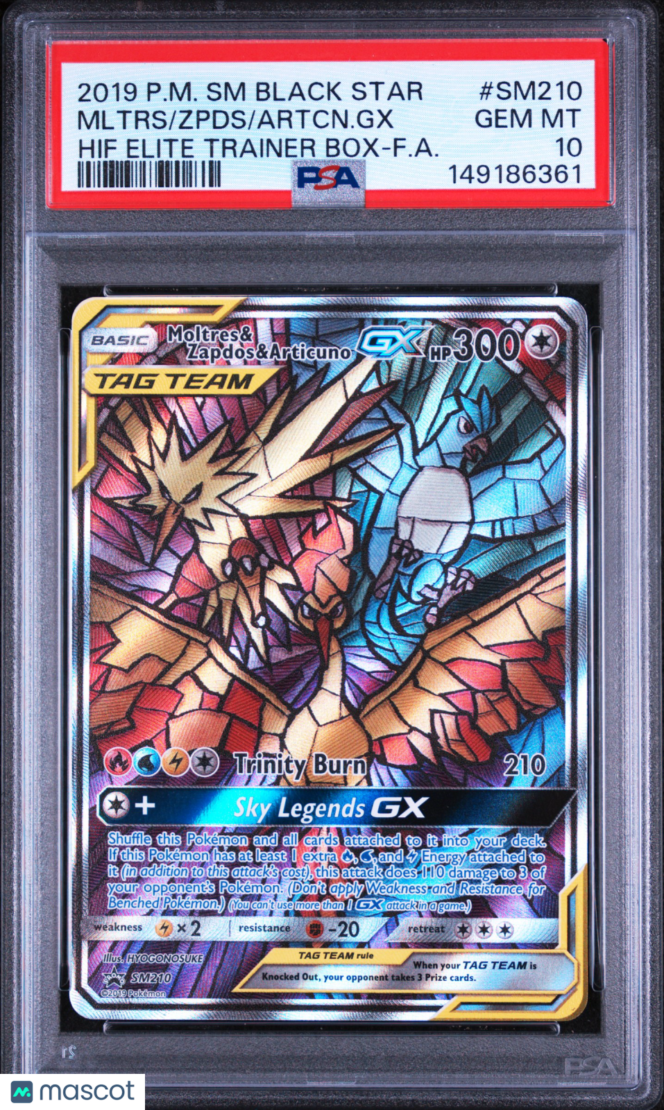 2019 Pokemon Sm Black Star Promo Mltrs/Zpds/Artcn.Gx Hif F.A. PSA 10