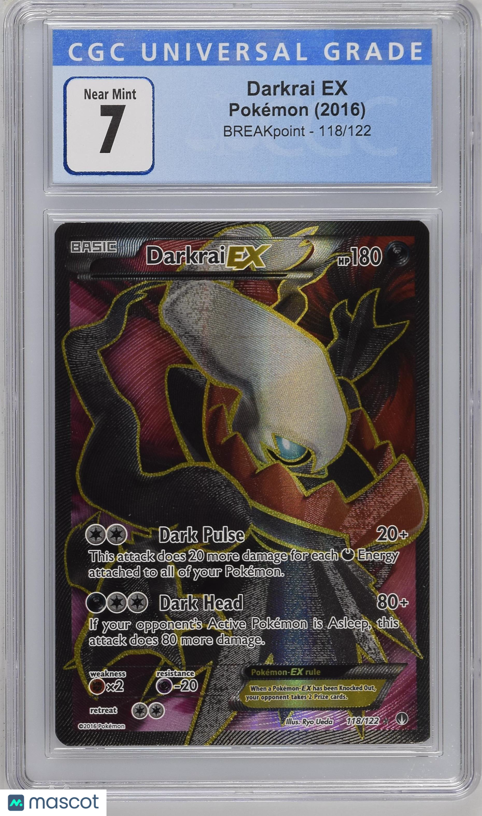 2016 BREAKpoint Darkrai EX CGC 7