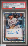 2024 Bowman Chrome Prospect Autographs Brandon Sproat Speckle Ref PSA 10