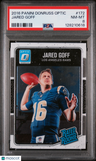 2016 Panini Donruss Optic Jared Goff PSA 8