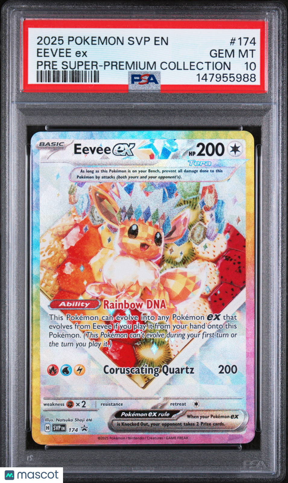 2025 Pokemon Svp En-Sv Black Star Promo Eevee Ex Pre SPC PSA 10