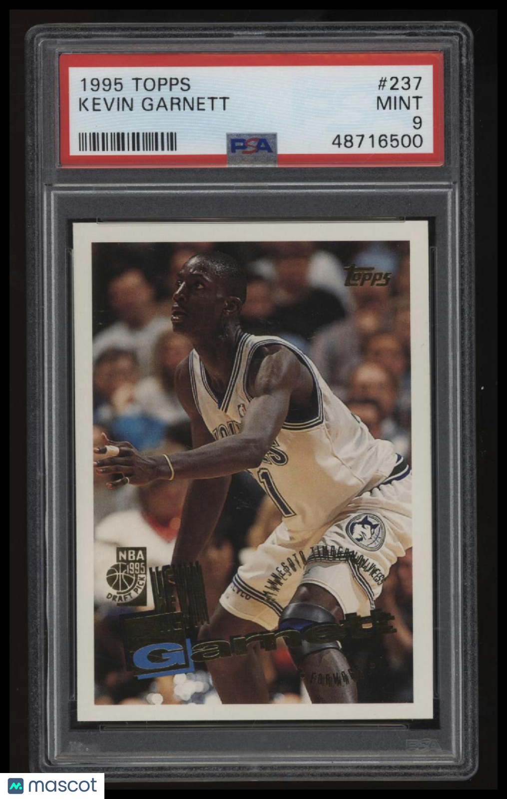 1995 Topps Kevin Garnett PSA 9