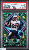 2023 Topps Composite Tom Brady Green Space Dust PSA 10