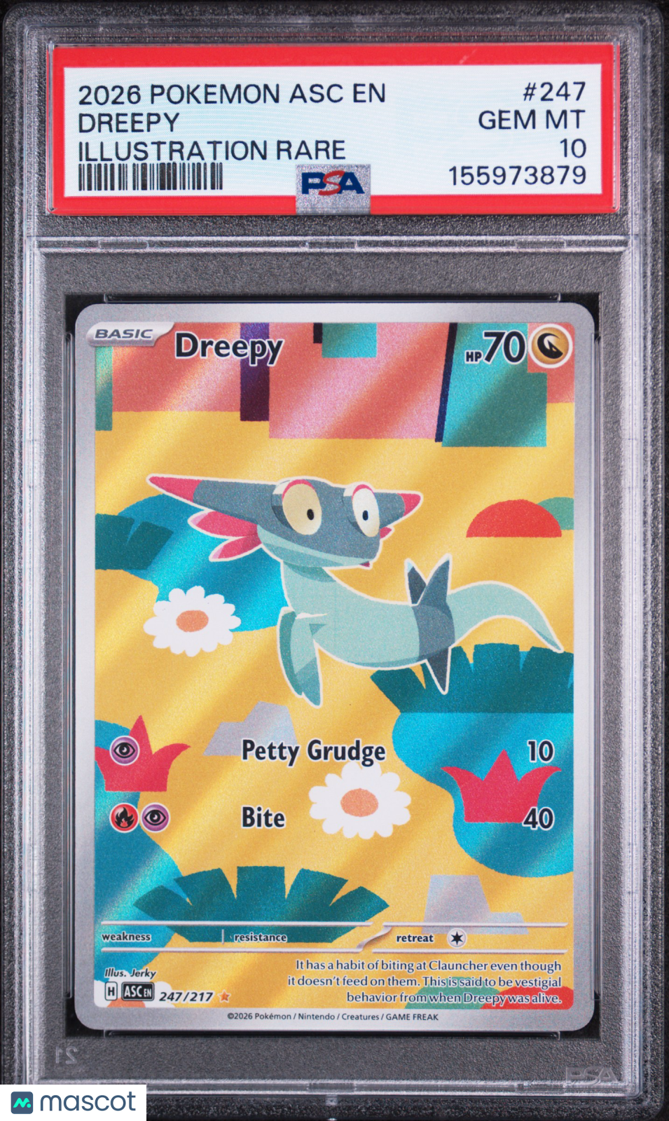 2026 Pokemon Asc En-Ascended Heroes Dreepy Illustration Rare PSA 10